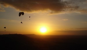Paragliding Sunset
