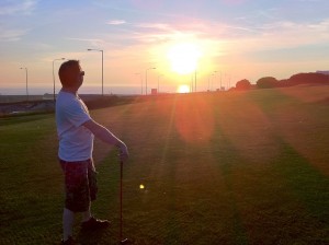 Golf with a Sunset ...